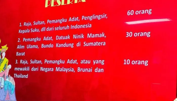 Awal September Ratusan Raja dan Sultan Nusantara ke Padang