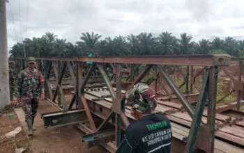 Kodam XX/TIB Bangun Empat Jembatan Bailey Pulihkan Akses Warga
